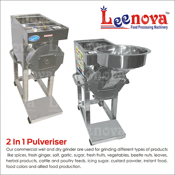 2 in 1 Pulveriser, 2 In 1 Pulveriser Machine, 2 In 1 Pulveriser Machine, 2 In 1 SS Pulveriser, 2 In 1 Pulveriser in Gujarat, 2 In 1 Pulveriser Manufacturer
