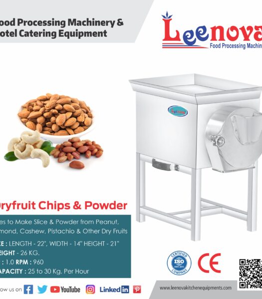 Dry Fruit Chips and Powder Machine