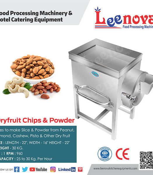 Dry Fruit Chips And Powder Making Machine