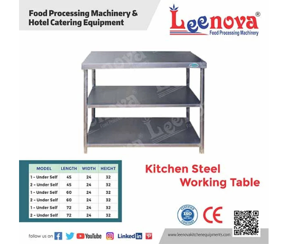Kitchen Steel Working Table