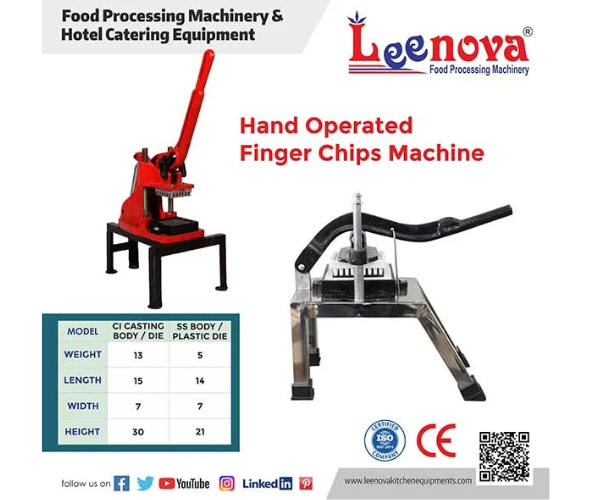 Hand Operated Finger Chips Machine in Gujarat